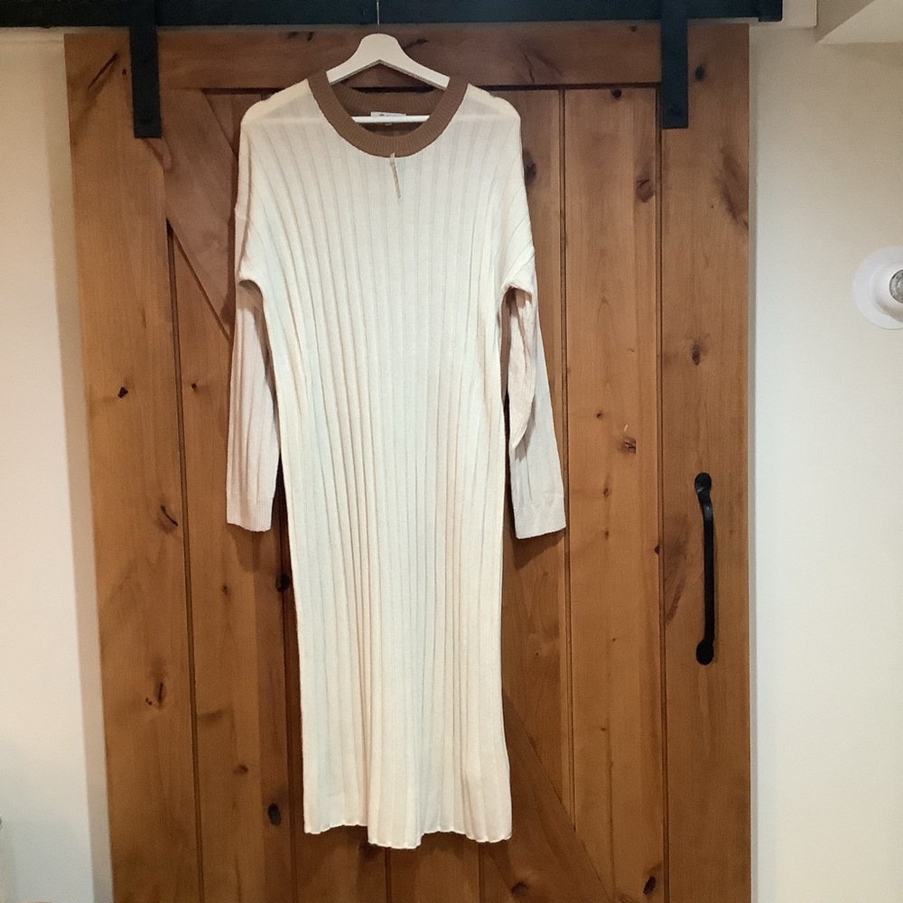 New Madewell (Re)sourced ribbed sweater dress - Picture 4 of 10